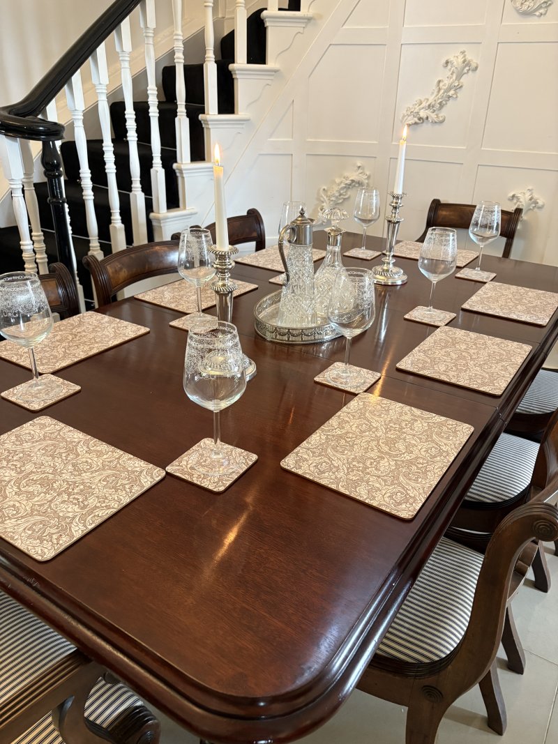 Superb Quality 8 Seater Antique Victorian Figured Mahogany Extending Dining Table - Image 15